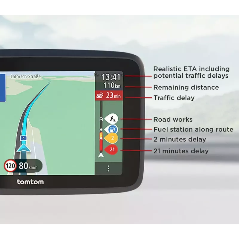 TomTom GO Classic nawigator 5 cali Ekran dotykowy Czarny 32 GB 2000 MB RAM