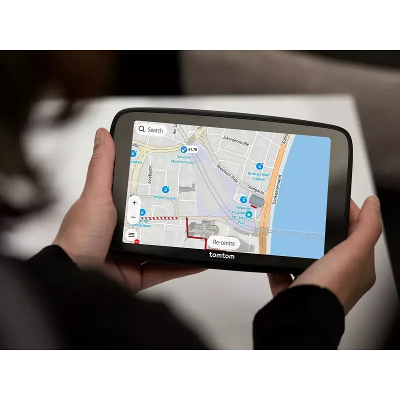 Ręczny nawigator GPS TOMTOM GO z 7-calowym ekranem dotykowym, 32 GB, mapy Europy, czarny