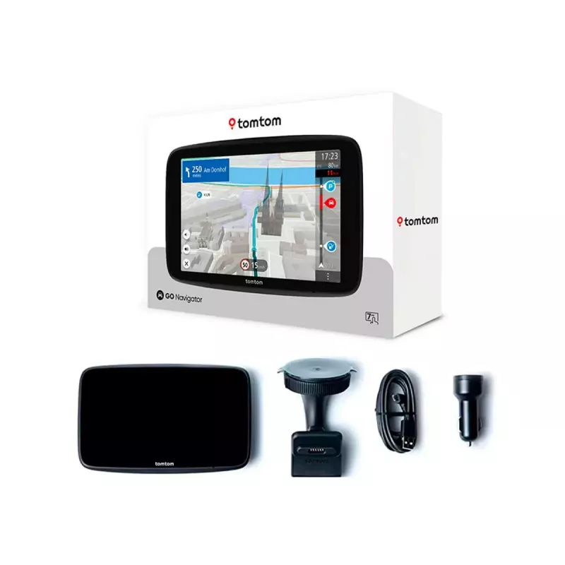 Ręczny nawigator GPS TOMTOM GO z 7-calowym ekranem dotykowym, 32 GB, mapy Europy, czarny