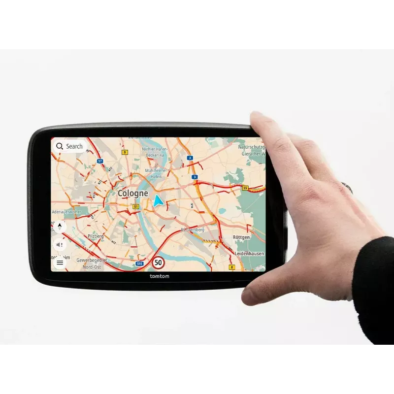 Ręczny nawigator GPS TOMTOM GO z 7-calowym ekranem dotykowym, 32 GB, mapy Europy, czarny