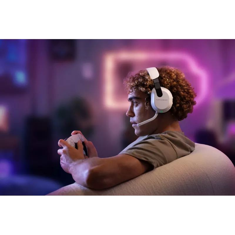 Turtle Beach Stealth 600 biały PlayStation Bezprzewodowy zestaw słuchawkowy do gier z baterią do 80 h, przetwornikami 50 mm i Bluetooth dla PS5, PS4, PC i urządzeń mobilnych