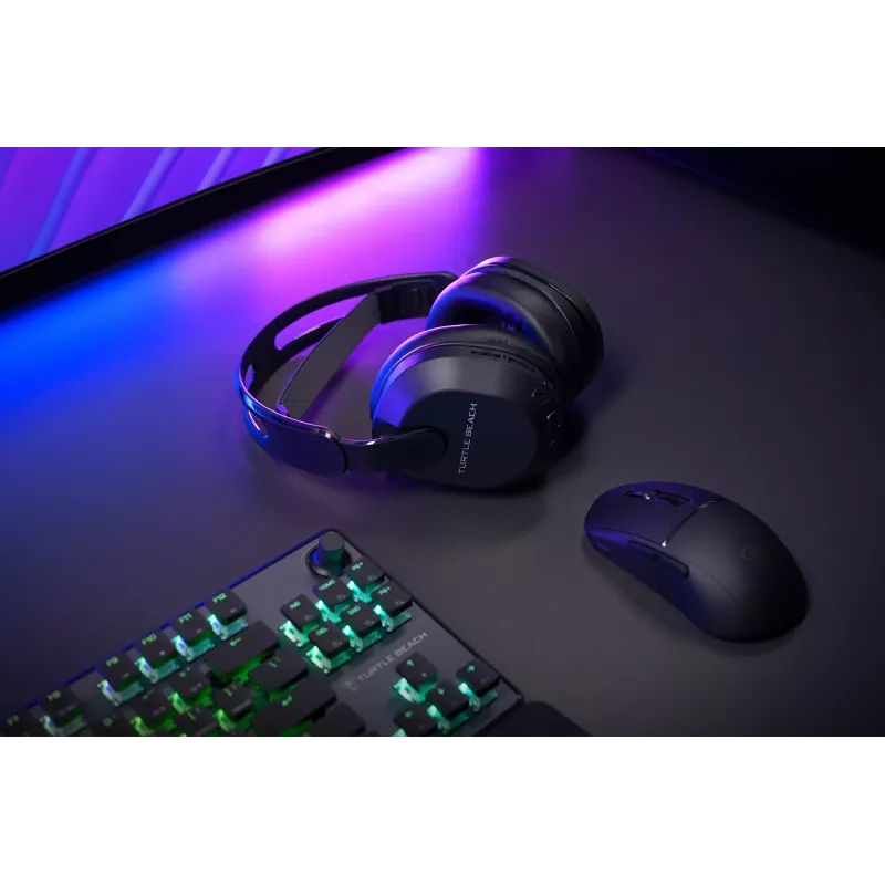 Turtle Beach Stealth 500 Czarny Bezprzewodowy Zestaw Słuchawkowy do Gier dla PlayStation z baterią do 40 godz. i Bluetooth dla PS5, PS4, PC i urządzeń mobilnych