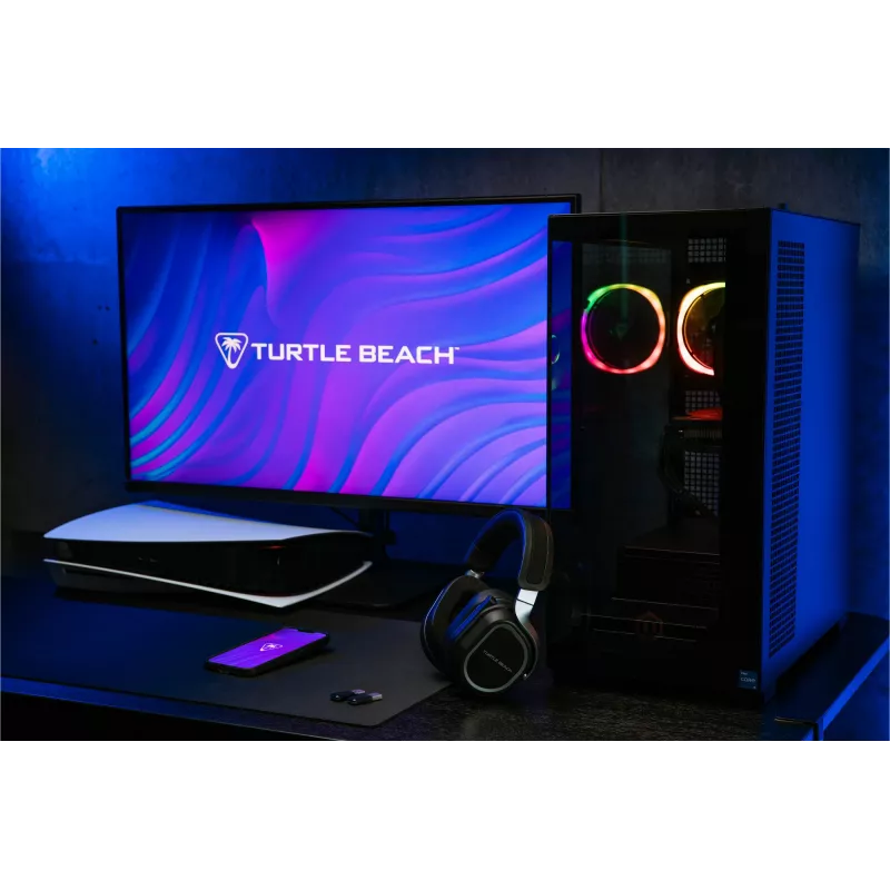 Zestaw słuchawkowy Turtle Beach Stealth 700 Czarny PlayStation Wireless Gaming Headset z baterią do 80h, Bluetooth, podwójne nadajniki i przetworniki 60mm dla PS5, PS4, PC i urządzeń mobilnych