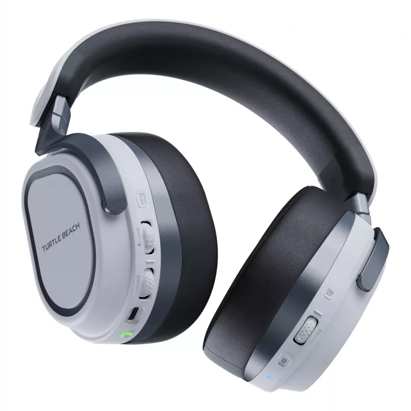 Turtle Beach Stealth 700 biały PlayStation Bezprzewodowy zestaw słuchawkowy do gier z baterią do 80 godz., Bluetooth, dwoma nadajnikami i głośnikami 60 mm dla PS5, PS4, PC i urządzeń mobilnych