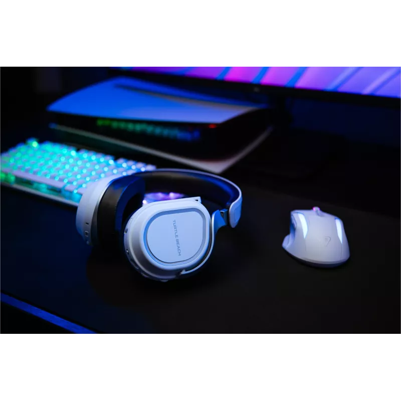 Turtle Beach Stealth 700 biały PlayStation Bezprzewodowy zestaw słuchawkowy do gier z baterią do 80 godz., Bluetooth, dwoma nadajnikami i głośnikami 60 mm dla PS5, PS4, PC i urządzeń mobilnych