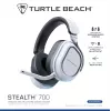 Turtle Beach Stealth 700 biały PlayStation Bezprzewodowy zestaw słuchawkowy do gier z baterią do 80 godz., Bluetooth, dwoma nadajnikami i głośnikami 60 mm dla PS5, PS4, PC i urządzeń mobilnych