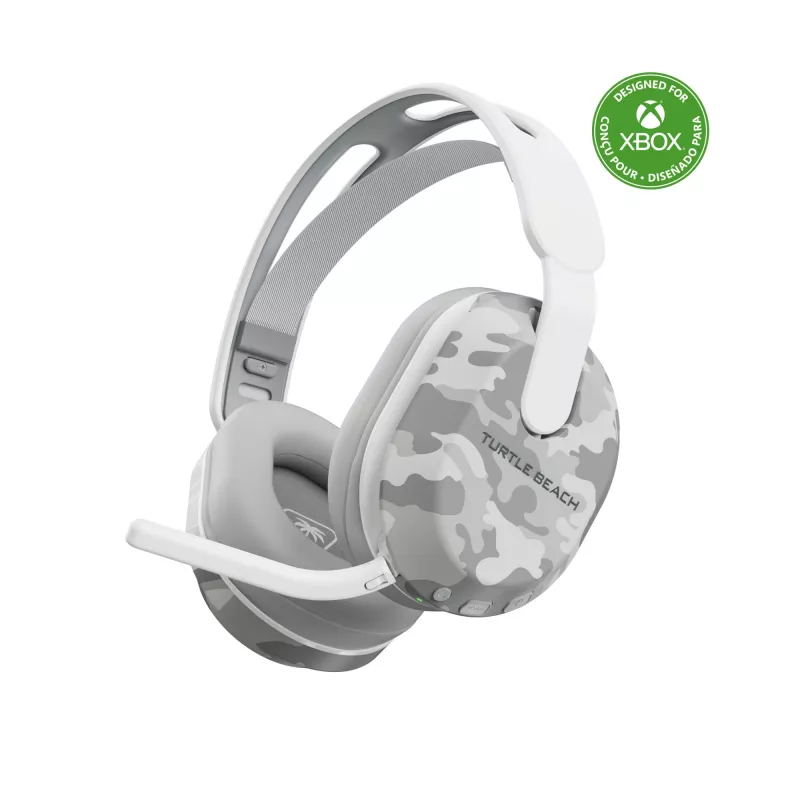 Bezprzewodowy zestaw słuchawkowy Turtle Beach Stealth 500 Arctic Camo do Xbox, do 40 godz. pracy na baterii, dla Xbox Series X/S, Xbox One, działa przez Bluetooth, PC i urządzenia mobilne