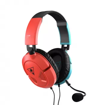 Zestaw słuchawkowy Turtle Beach Recon 50 przewodowy gamingowy z pałąkiem nagłownym, niebieski, czerwony