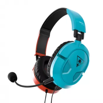 Zestaw słuchawkowy Turtle Beach Recon 50 przewodowy gamingowy z pałąkiem nagłownym, niebieski, czerwony
