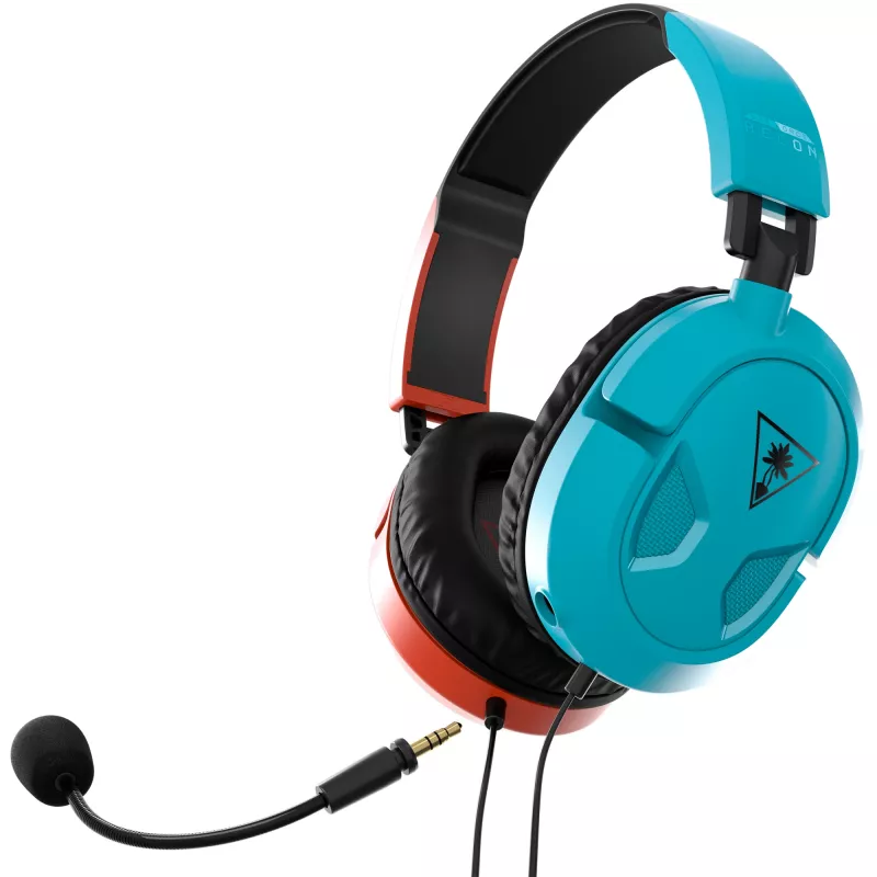Zestaw słuchawkowy Turtle Beach Recon 50 przewodowy gamingowy z pałąkiem nagłownym, niebieski, czerwony