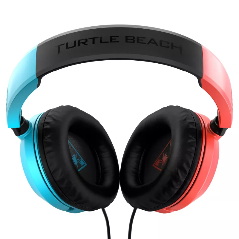 Zestaw słuchawkowy Turtle Beach Recon 50 przewodowy gamingowy z pałąkiem nagłownym, niebieski, czerwony