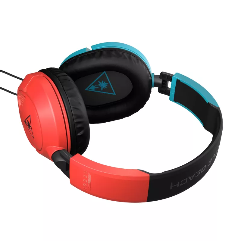 Zestaw słuchawkowy Turtle Beach Recon 50 przewodowy gamingowy z pałąkiem nagłownym, niebieski, czerwony