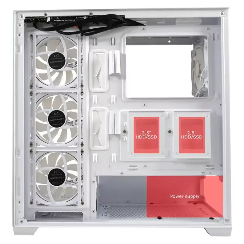 Obudowa PC LC-Power LC-715W-ON Midi Tower biała