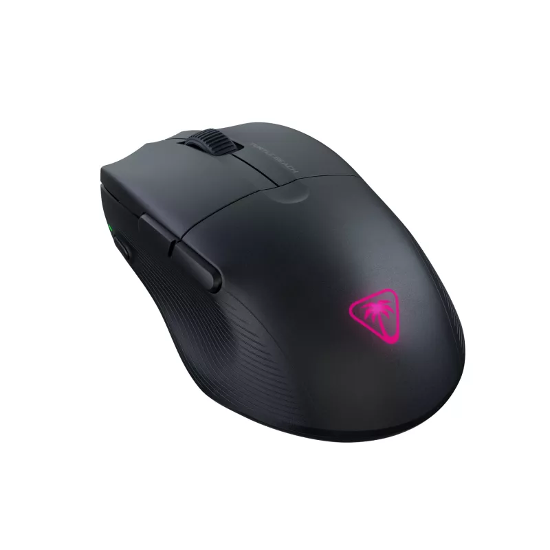 Turtle Beach Pure Air Czarny – Ultra Lekka Bezprzewodowa Ergonomiczna Mysz Gamingowa RGB, Sensor Optyczny 26K DPI, 125h Bateria, Podświetlenie RGB