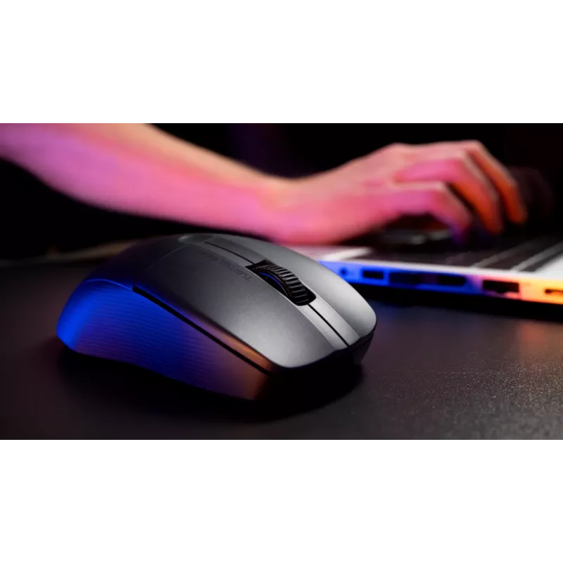 Turtle Beach Pure Air Czarny – Ultra Lekka Bezprzewodowa Ergonomiczna Mysz Gamingowa RGB, Sensor Optyczny 26K DPI, 125h Bateria, Podświetlenie RGB