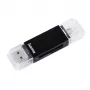 Hama Basic USB 2.0 OTG Cardreader, SD/microSD, czarny