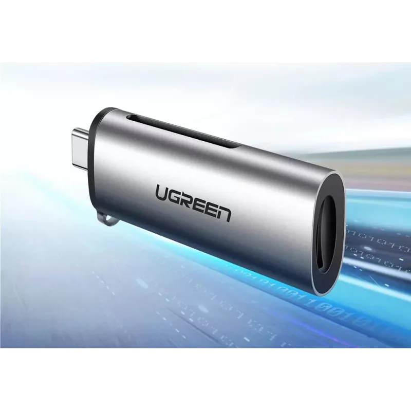 Ugreen 50704 card reader USB 3.2 Gen 1 (3.1 Gen 1) Type-C szary