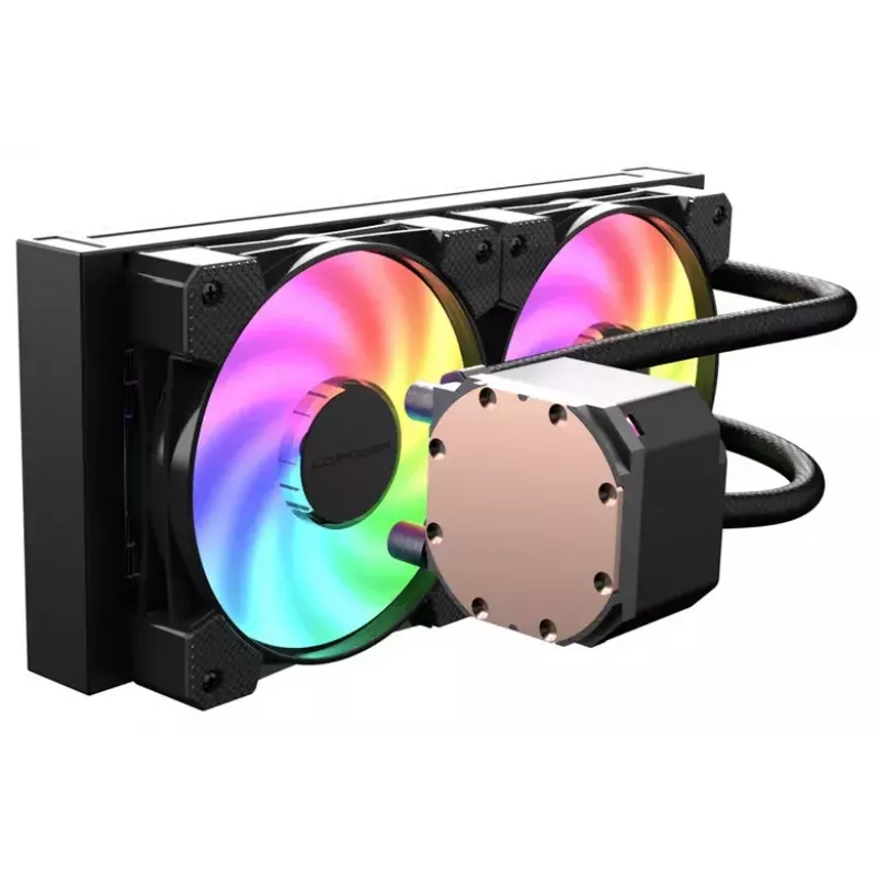Uniwersalny zestaw chłodzenia cieczą LC-Power LC-CC-240-B-ARGB 12 cm czarny