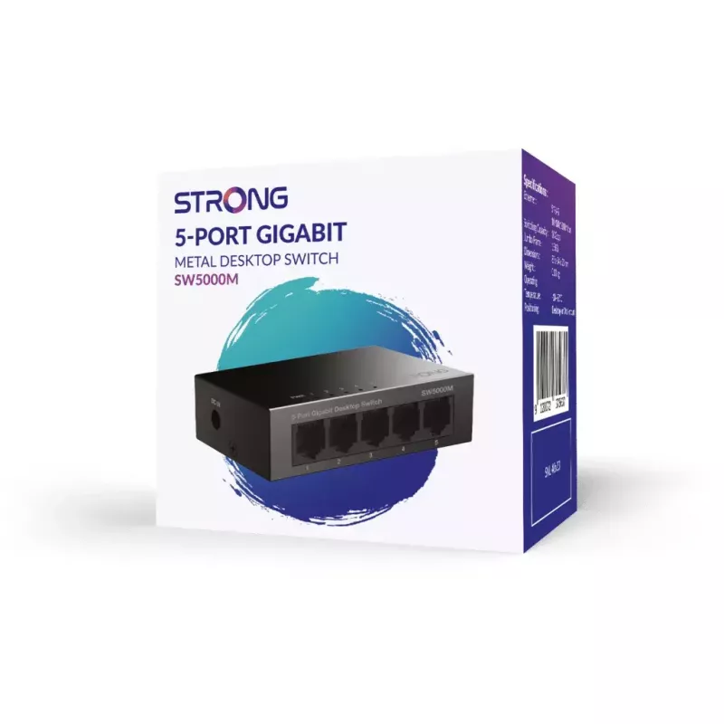 Przełącznik sieciowy Strong SW5000M Gigabit Ethernet 5 portów 10 Gbit/s