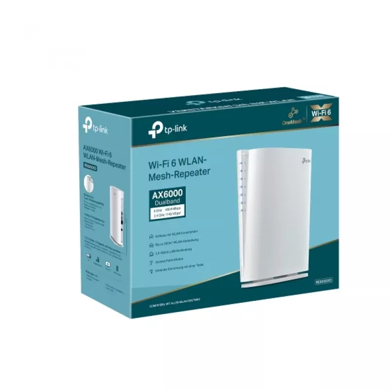TP-Link AX6000 Mesh Wi-Fi 6 Biały 1000, 2500 Mbit/s