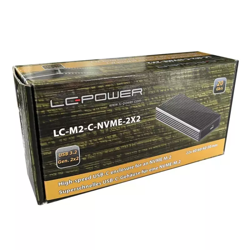 Obudowa SSD LC-Power LC-M2-C-NVME-2X2