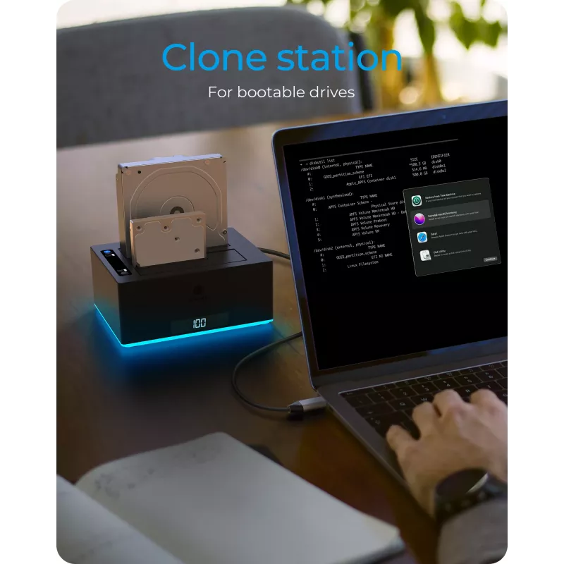 ICY BOX IB-127CL-U3 USB 3.2 Gen 1 (3.1 Gen 1) Type-B Czarny