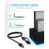 ICY BOX IB-127CL-U3 USB 3.2 Gen 1 (3.1 Gen 1) Type-B Czarny