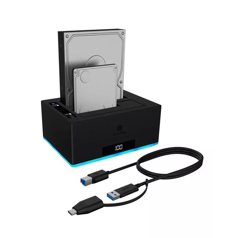 ICY BOX IB-127CL-U3 USB 3.2 Gen 1 (3.1 Gen 1) Type-B Czarny