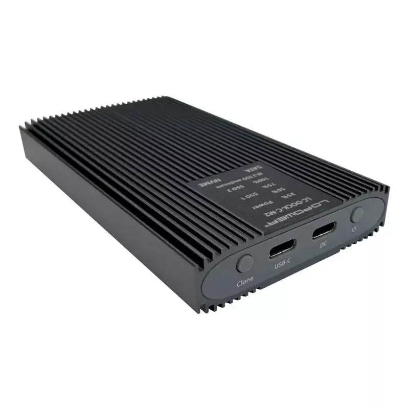 Obudowa SSD LC-Power LC-DOCK-C-M2 2 napędy M.2 10 Gbit/s antracyt