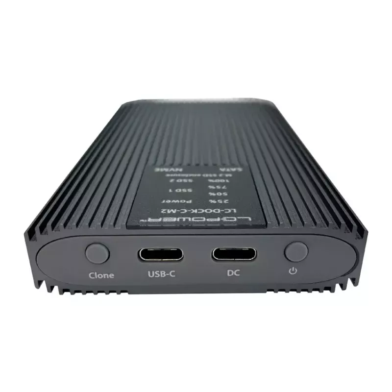 Obudowa SSD LC-Power LC-DOCK-C-M2 2 napędy M.2 10 Gbit/s antracyt