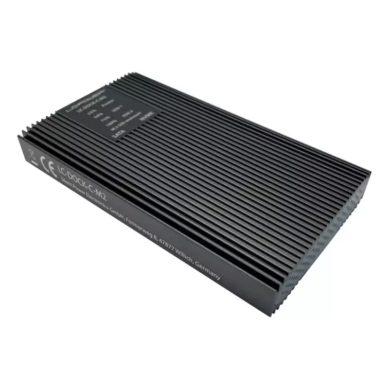 Obudowa SSD LC-Power LC-DOCK-C-M2 2 napędy M.2 10 Gbit/s antracyt
