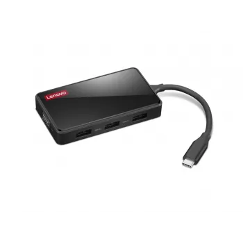 Stacja dokująca do laptopa Lenovo GX91M73945 przewodowa USB 3.2 Gen 1 Type-C czarna 4K Ultra HD