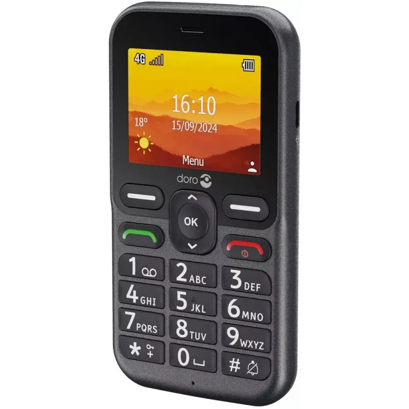 Smartfon Doro Leva L10, 2.4 cala, 32 GB, grafitowy