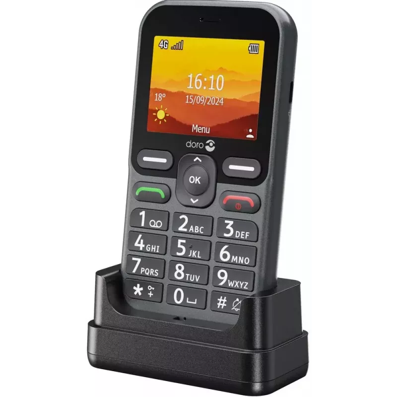 Smartfon Doro Leva L10, 2.4 cala, 32 GB, grafitowy
