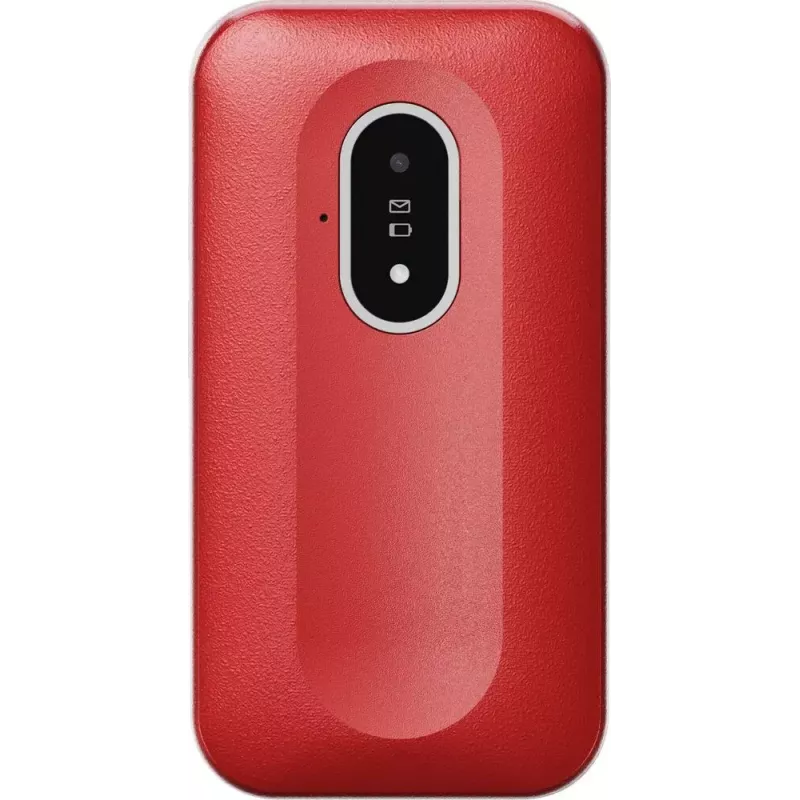 Telefon komórkowy Doro Leva L20 4G, ekran 2,8 cala, czerwono-biały