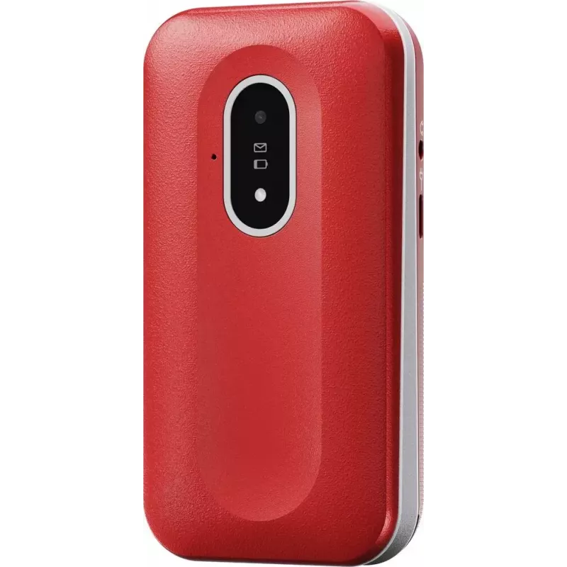 Telefon komórkowy Doro Leva L20 4G, ekran 2,8 cala, czerwono-biały