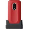Telefon komórkowy Doro Leva L20 4G, ekran 2,8 cala, czerwono-biały