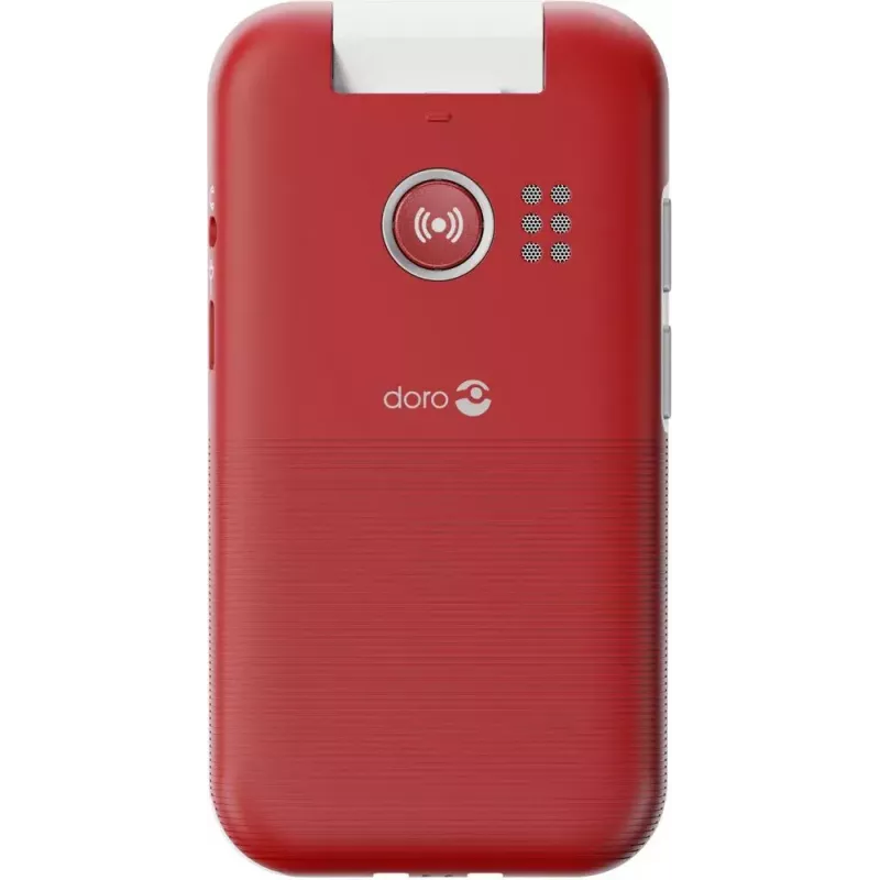 Telefon komórkowy Doro Leva L20 4G, ekran 2,8 cala, czerwono-biały