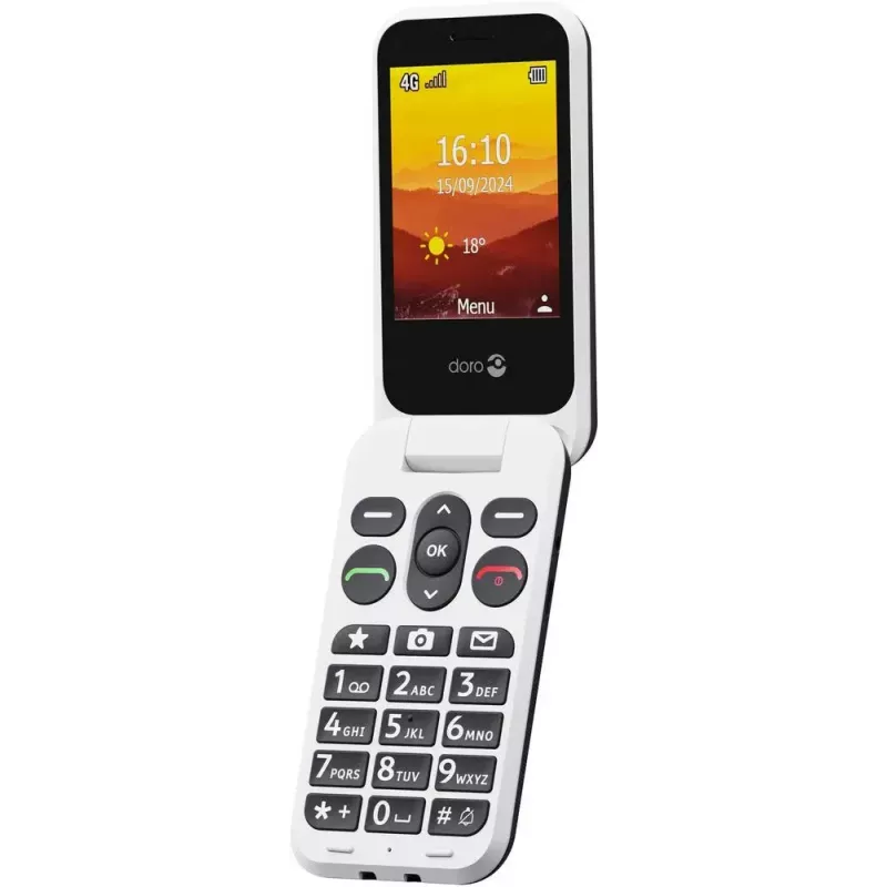 Telefon komórkowy Doro Leva L30 5,0 cala grafitowo-biały