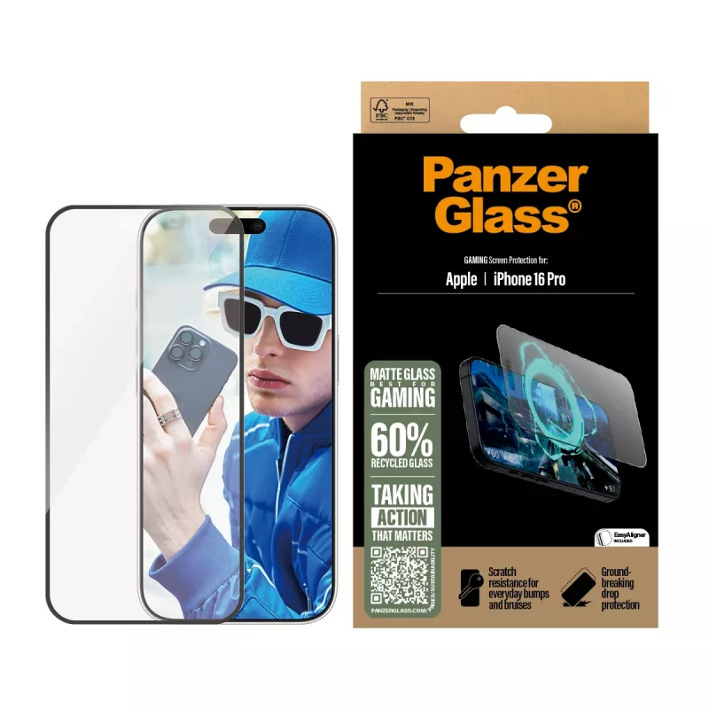Gaming Ochrona ekranu PanzerGlass iPhone '24 6.3 inch Pro Ultra-Wide Fit