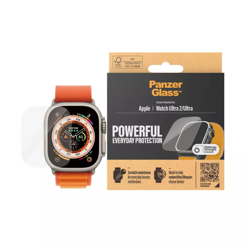 PanzerGlass ® Ochrona ekranu Apple Watch Ultra 2 | Ultra | 49 mm
