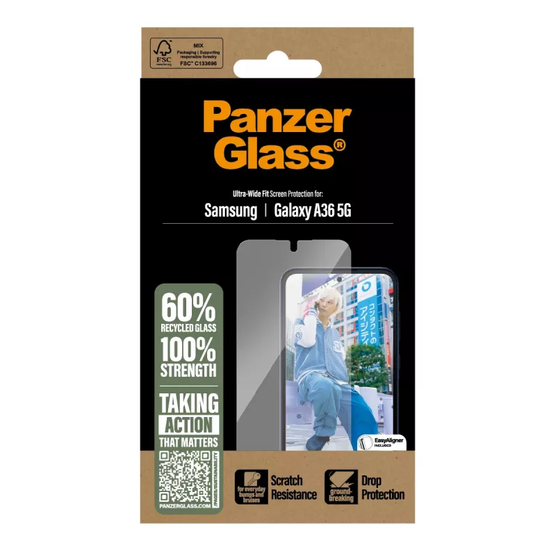 PanzerGlass ® Osłona ekranu Samsung Galaxy A36 5G | Ultra-Wide Fit