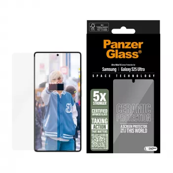 PanzerGlass ® Ceramiczny ochraniacz ekranu Samsung Galaxy S25 Ultra | Ultra-Wide Fit z EasyAligner