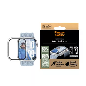 PanzerGlass ® Case Full Body cienki Transparent Apple Watch Series 11 | 10 | 46mm