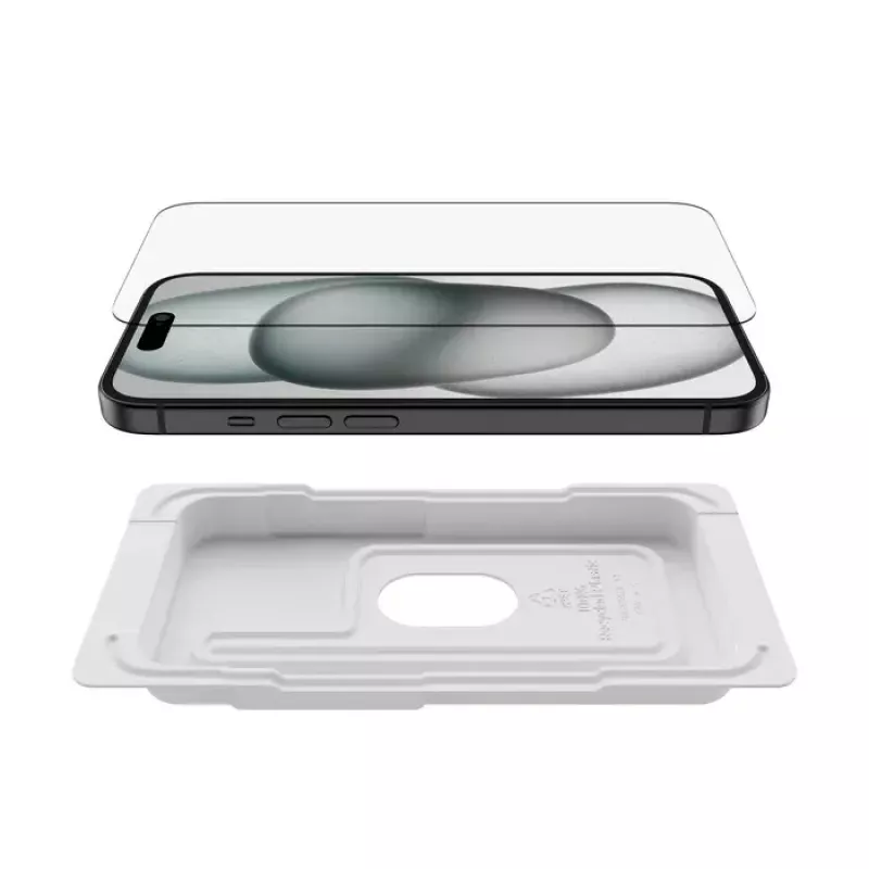 Szkło ochronne Belkin ScreenForce Apple iPhone 15 odporne na uderzenia i zarysowania