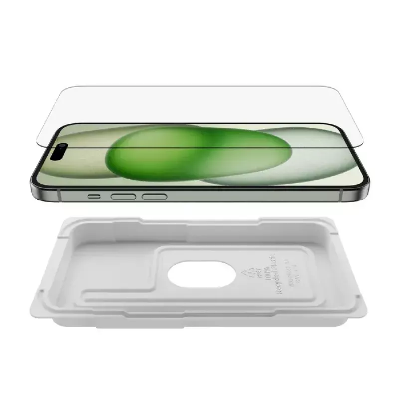 Szkło hartowane Belkin ScreenForce do iPhone 15 Plus, odporne na uderzenia i zarysowania