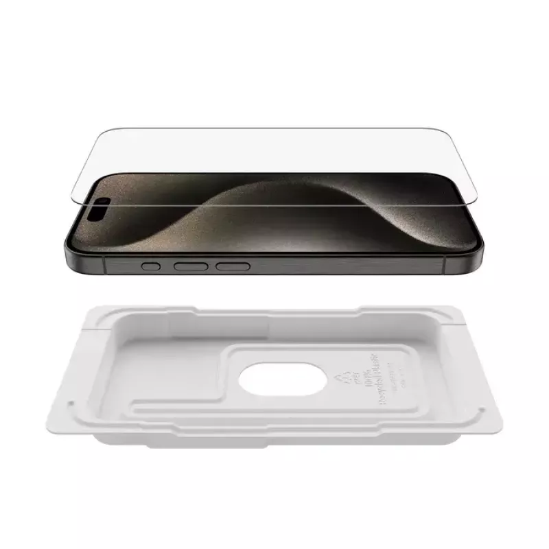 Ochrona ekranu Belkin ScreenForce do iPhone 15 Pro Impact odporna na zarysowania