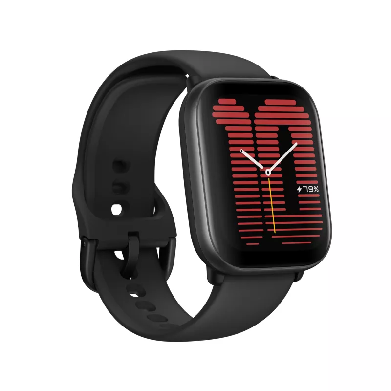 Amazfit Active 4.45 cm (1.75) AMOLED Digital 390 x 450 pikseli dotykowy Czarny GPS (W2211EU5N)
