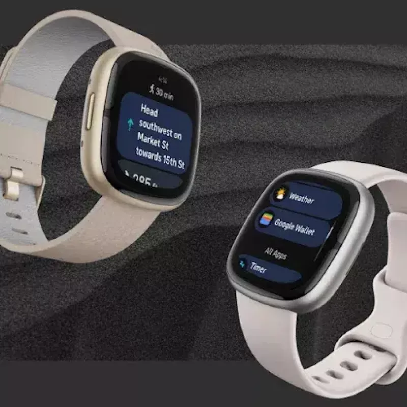 Smartwatch Fitbit Sense 2 Digital Touchscreen Czarny