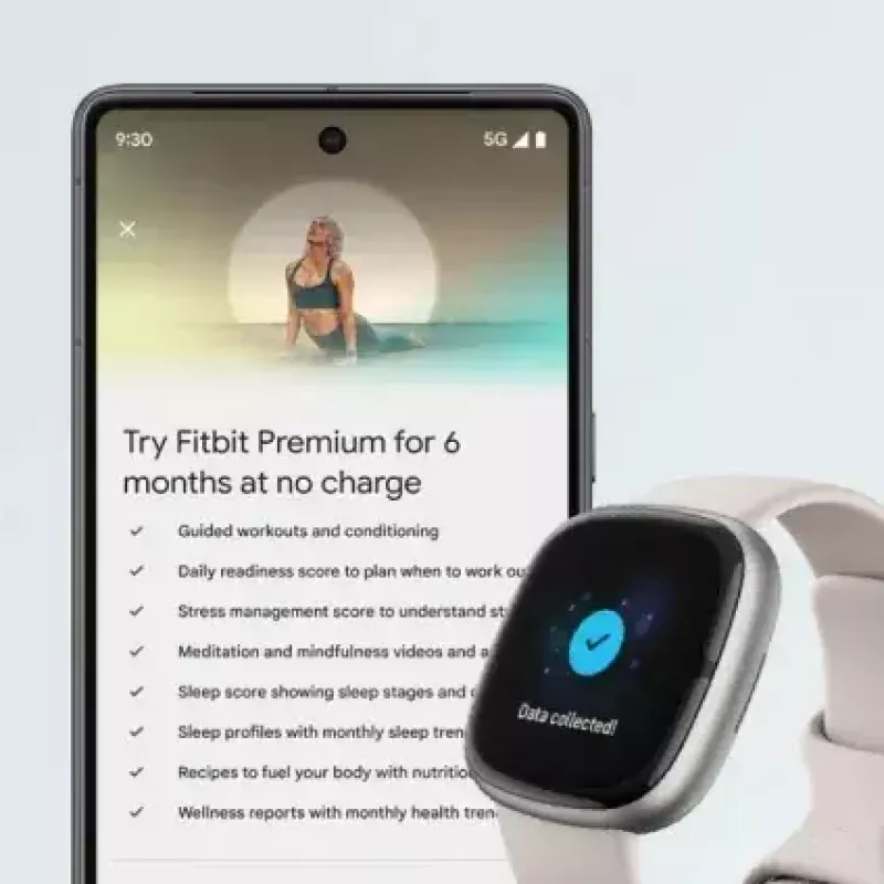 Smartwatch Fitbit Sense 2 Digital Touchscreen Czarny